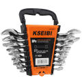 Professional KSEIBI 8PCS Crv Double Open Spanners Wrench Set Combination Wrench Set